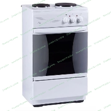 Плита электрическая Flama CE 3201 W белый, конфорок 2 шт, духовка 30 л, 50 см x 85 см x 36 см