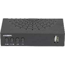 Приставка для цифрового ТВ Hyundai H-DVB440 черный, DVB-T2, DVB-T, DVB-C, HDMI, USB 2.0 x2