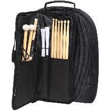 Рюкзак-чехол STAGG DSBACKPACK для 10 пар палочек, усиленный нейлон, много карманов, вес 1,2 кг, чёрный.