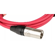 Микрофонный кабель FORCE FMC-05/3 RD XLR (F) -XLR (M), разъемы с никелевым корпусом и посеребренными контактами, 3 м, цвет красный
