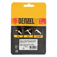 Держатель цанги Denzel с газовой линзой для электрода 2,4 мм, 2 шт