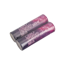Аккумулятор 18650 Li-ion 2200мА.ч без защиты высокотоковый низкая шляпка (уп.2шт) КОСМОС KOC18650Li22UL20CS2