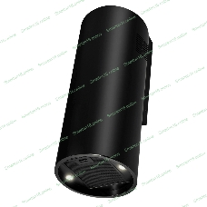 Вытяжка островная Maunfeld Drum Wall 35 черный, 32.5 см, 850 куб. м/ч, 48 дБ