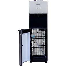 Кулер для воды Hotfrost V400AS, нижняя загрузка, нагрев 90 °С, охлаждение 10 °С, серебристый/черный