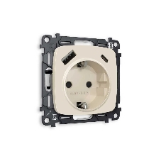 Комплект механизма электрической розетки OMEGA Бежевый матовый 2USB A+C 20W (быстрая зарядка) с/з QUANT (OP3300, VM160) MO330010 Комплект механизма электрической розетки OMEGA Бежевый матовый 2USB A+C 20W (быстрая зарядка) с/з QUANT (OP3300, VM160) MO330010