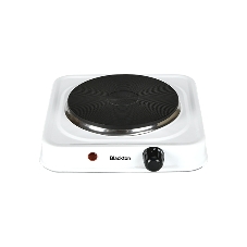 Плита настольная электрическая BLACKTON Bt HP116CI белый, 1 кВт, ТЭН, конфорки - 1, эмаль, поворотные переключатели
