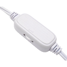 Акустическая система 2.0 Gembird SPK-303-W, 6Вт, пластик, рег.громкости, LED подсветка, белый
