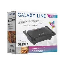 Гриль электрический Galaxy Line GL 2977, черный, механическое управление, 1800 Вт