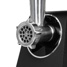 Мясорубка электрическая Bosch MFWS440B черный, 1900 Вт, 2.5 кг/мин, реверс, защита от перегрузки, насадки - 7