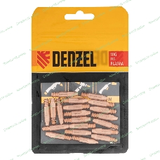 Токосъемный наконечник под проволоку Denzel 1,2 мм, М6х28, E-CU, 20 шт для MIG горелки тип 24