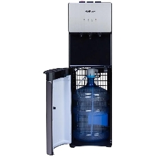 Кулер для воды Hotfrost V400AS, нижняя загрузка, нагрев 90 °С, охлаждение 10 °С, серебристый/черный