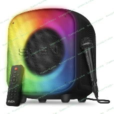 Портативная колонка SVEN PS-555, черный, 65 Вт (RMS), Bluetooth, USB, microSD, пульт