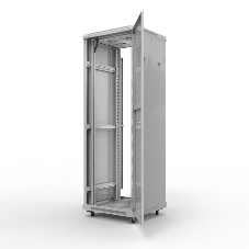Шкаф серверный NTSS Премиум NTSS-R47U60100GS, напольный 47U 600x1000мм пер.дв.стекл металл 900кг серый 2210мм IP20