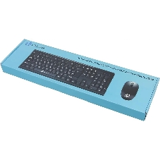 Комплект клавиатура+мышь Oklick 230M беспроводной, USB, 1000 DPI, чёрный