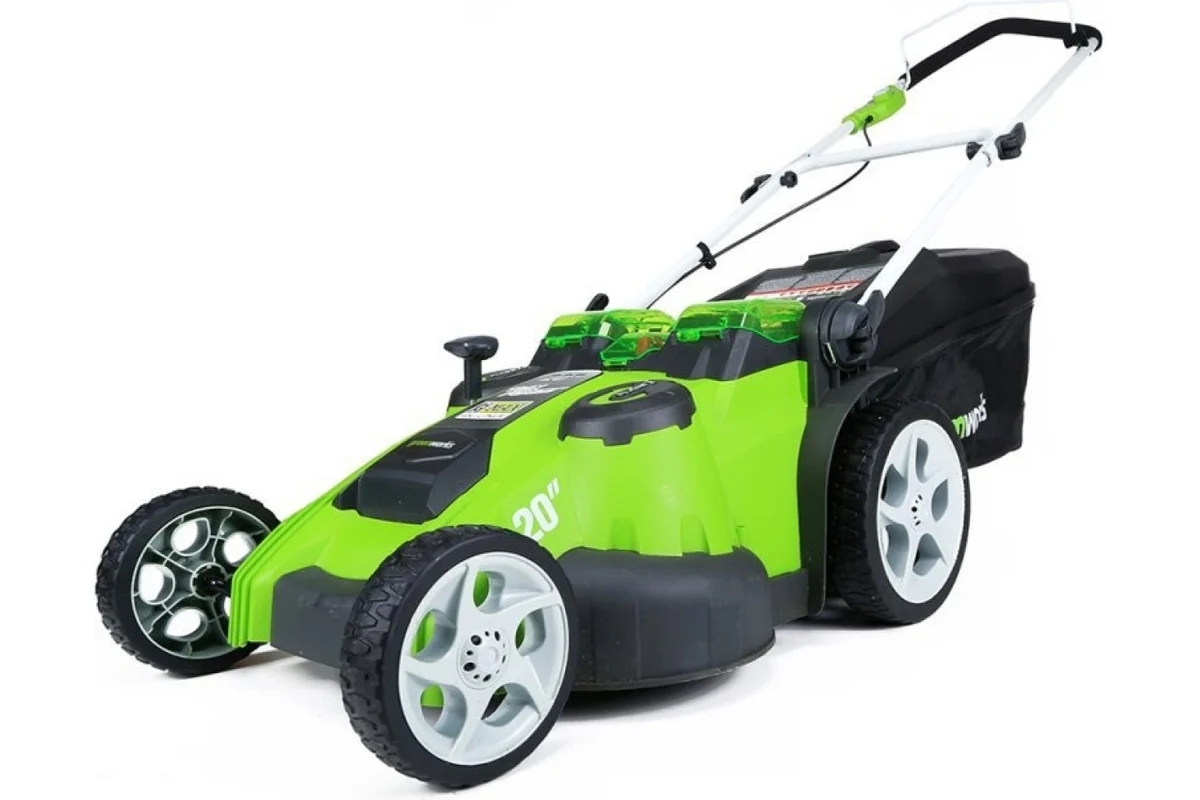 Газонокосилка аккумуляторная GreenWorks G40LM49DB, 40 В, 0 Ач