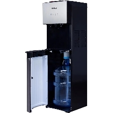 Кулер для воды Hotfrost V400AS, нижняя загрузка, нагрев 90 °С, охлаждение 10 °С, серебристый/черный