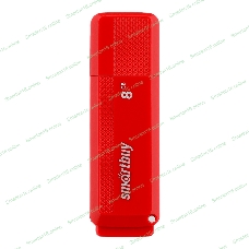 Флешка USB Smartbuy DOCK RED (SB8GBDK-R), 8Gb, USB 2.0, R/W 15/5, красный
