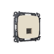 Комплект механизма компьютерной розетки OMEGA Бежевый матовый RJ-45(8P8C) CAT6 с шторкой QUANT (OP3320, VM188) MO332010 Комплект механизма компьютерной розетки OMEGA Бежевый матовый RJ-45(8P8C) CAT6 с шторкой QUANT (OP3320, VM188) MO332010