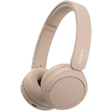 Беспроводные наушники Sony WH-CH520 бежевый, накладные, Bluetooth, быстрая зарядка, до 50 ч