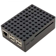 Корпус ACD RA182 black для микрокомпьютера Raspberry Pi 3 черный ABS Plastic Building Block case for Raspberry Pi 3
