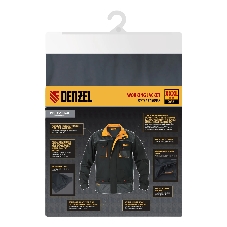 Куртка профессиональная рабочая Denzel 65% полиэстер 35% хлопок, XXXL