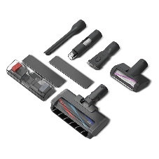 Пылесос вертикальный BQ VCA1005W Aqua Pro PREMIUM серый, питание от аккумулятора, 220 Вт, уборка сухая/влажная, пылесборник 0.5 л