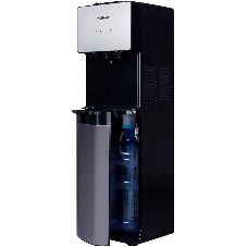 Кулер для воды Hotfrost V400AS, нижняя загрузка, нагрев 90 °С, охлаждение 10 °С, серебристый/черный