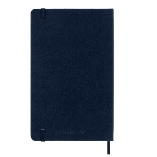 Блокнот Moleskine CLASSIC QP062B20 Large 130х210 мм, 240 страниц, нелинованный, твердая обложка, синий сапфир