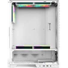 Компьютерный корпус ACD Citadel 108DW ATX, Type-C + 2 X USB ports + HD audio combo, Mesh, TG, белый