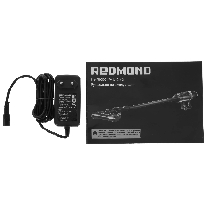 Пылесос вертикальный Redmond RV-UR375 черный, питание от аккумулятора, 140 Вт, уборка сухая, пылесборник 0.6 л