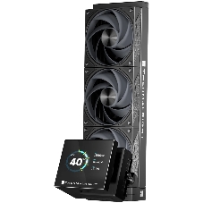 Система водяного охлаждения Thermalright Stream Vision 360 Soc-AM5/AM4/1200/1700/1851 черный 4-pin 28.1dB Al LCD Ret (S-VISION-360-BL)