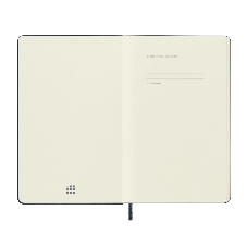 Блокнот Moleskine CLASSIC QP062B20 Large 130х210 мм, 240 страниц, нелинованный, твердая обложка, синий сапфир