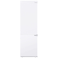 Встраиваемый холодильник HOMSair FB177SW Inverter белый, двухкамерный, 195/75л, морозилка снизу, капельная система