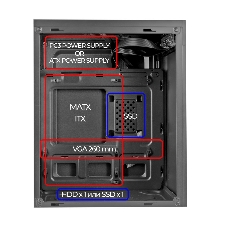 Компьютерный корпус Ginzzu B400 mATX