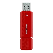 Флешка USB Smartbuy DOCK RED (SB8GBDK-R), 8Gb, USB 2.0, R/W 15/5, красный