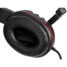 Гарнитура Oklick HS-L380G черный/красный 1.8м мониторы оголовье (JD-032)