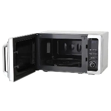 Микроволновая печь Sharp R-2852RSL серебристый, 20 л, 800 Вт, переключатели - кнопки, поворотный механизм
