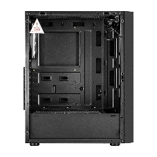 Компьютерный корпус Miditower ExeGate EVO-9211-600NPX (ATX, БП 600NPX с вент. 12см, с окном, 2хUSB+1хUSB3.0, HD аудио, черный, 1 вент. с RGb подсветкой)