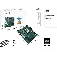 Материнская плата ASUS Pro A620M-C-CSM, AM5, AMD A620, 2xDDR5, 4xSATA, 2xM.2 PCIe 4.0 x4, 1xPCIe 4.0 x16, 2xPCIe x1, 1xRJ45 1GbE, 1xUSB 3.2 Gen 2, 3xUSB 2.0, 1xUSB-C 3.2 Gen 2, 1xDVI-D, 1xDP, 1xHDMI, 1xVGA, 3x3.5 мм, 7.1, mATX