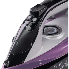 Утюг Galaxy Line GL 6128 фиолетовый/черный, 2200 Вт, 30 г/мин, 140 г/мин, 150 мл