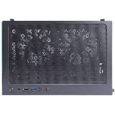 Компьютерный корпус 1STPLAYER MIKU Mi2 черный mATX 3x120мм LED fans Mi2-BK-3F1