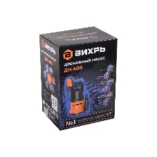 Дренажный насос Вихрь ДН-400 68/2/1 400 вт, глуб-8 м, max-11,3 м/час,частицы-5 мм