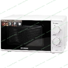 Микроволновая печь Hyundai HYM-M2044 белый, 20 л, 700 Вт, переключатели - поворотный механизм