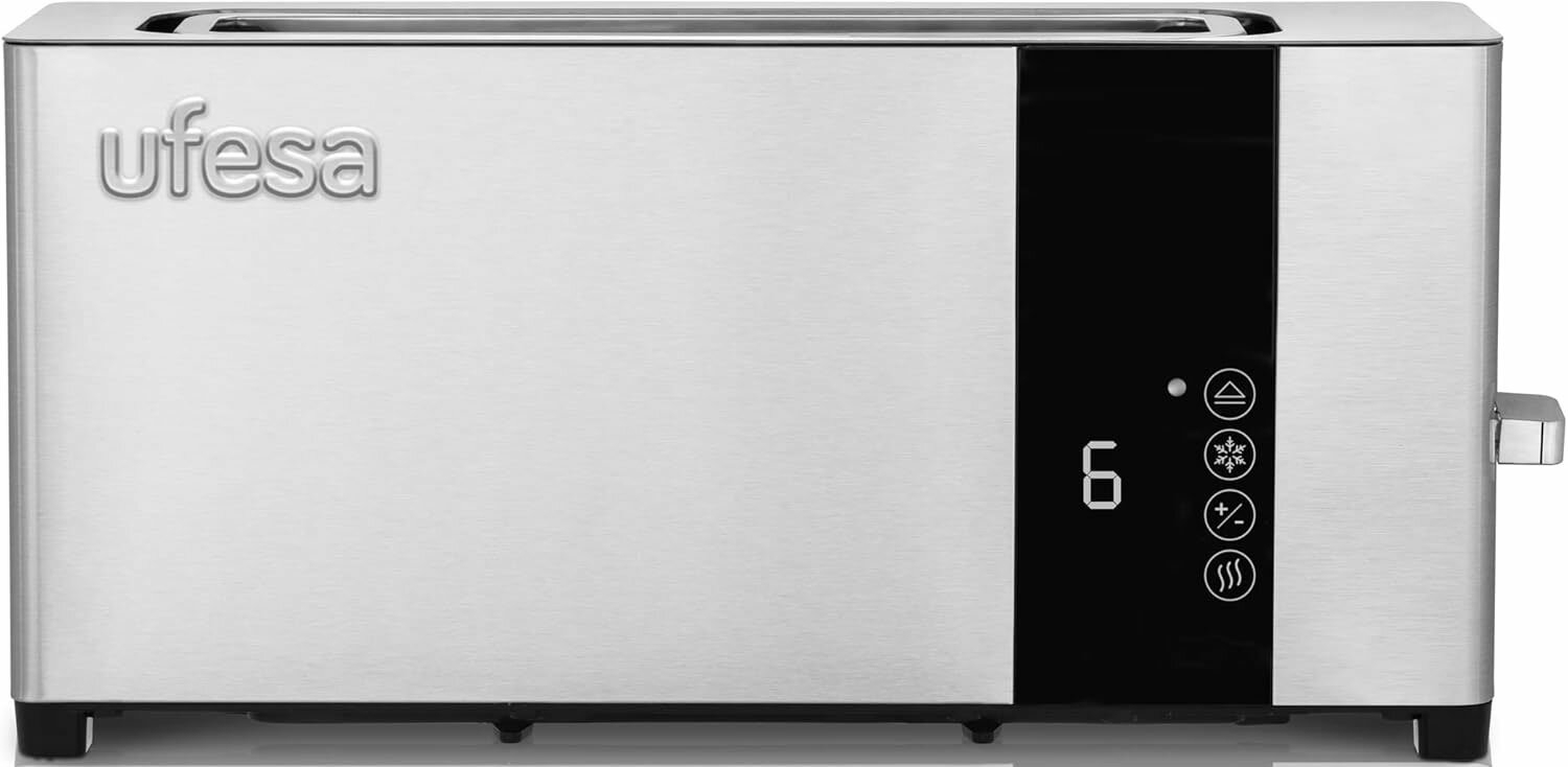 Тостер Ufesa Plus Delux нержавеющая сталь, 1050 Вт, 1 слот