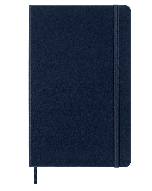 Блокнот Moleskine CLASSIC QP062B20 Large 130х210 мм, 240 страниц, нелинованный, твердая обложка, синий сапфир