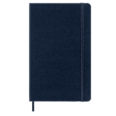 Блокнот Moleskine CLASSIC QP062B20 Large 130х210 мм, 240 страниц, нелинованный, твердая обложка, синий сапфир