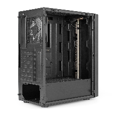 Компьютерный корпус Miditower ExeGate EVO-9211-600NPX (ATX, БП 600NPX с вент. 12см, с окном, 2хUSB+1хUSB3.0, HD аудио, черный, 1 вент. с RGb подсветкой)
