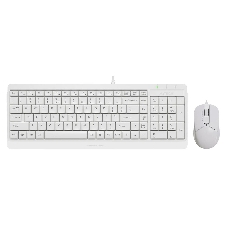 Комплект клавиатура+мышь A4Tech FStyler F1512 проводной, USB, 1200 DPI, белый