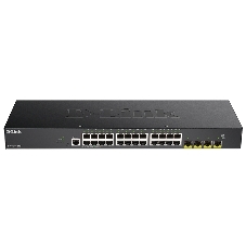 Коммутатор D-Link DGS-1250-28X/A1A, 24×1 Гбит/с + 4×10 Гбит/с SFP+, настраиваемый