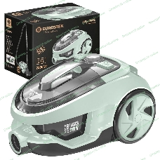 Пылесос Eurostek EVC-KP05С серый/бирюзовый, 400/2200 Вт, уборка сухая, пылесборник контейнер 2.5 л